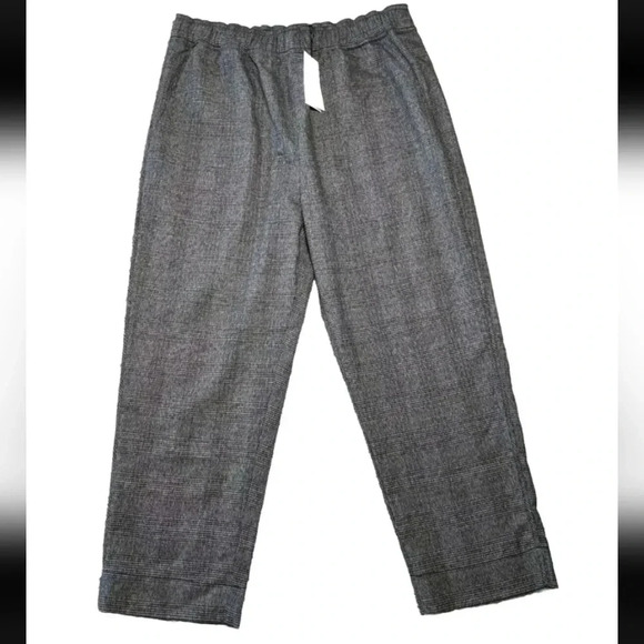 NEW Proenza Schouler Gray Pants Plaid Suiting Straight Leg Trouser Medium - Picture 3 of 8